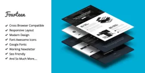Fourteen - Responsive Landing Page Template