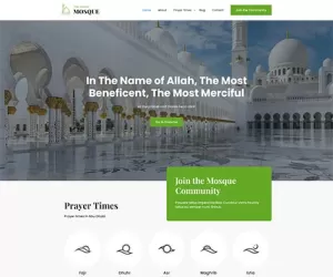 Free Download Islamic Centre WordPress Theme for NGOs