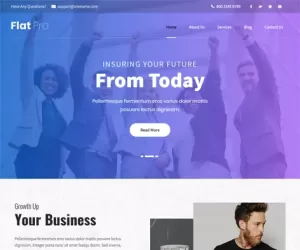 Download Free Landing Page WordPress Theme 4 Product Services