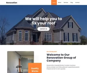 Download Free Home Improvement WordPress Theme 4 renovation