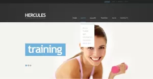 Free Fitness WordPress Layout & Website Template