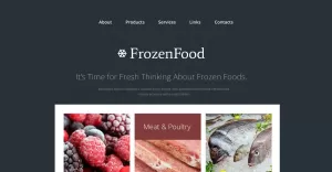 Free Frozen Food Responsive Website Design - TemplateMonster