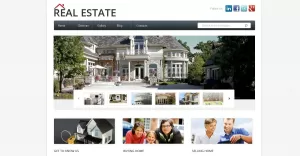 Free Modern Real Estate Agency WordPress Theme