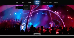 Free Night Club Website Design