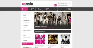 Free Record Shop OpenCart Template