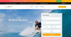 Free Responsive HTML5 Theme for Travel Agency Website Template