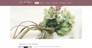 Free Website Template - Wedding Website Template