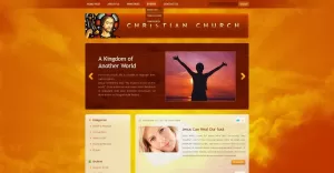 Free WordPress Template for Christian - TemplateMonster