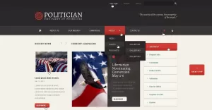 Free WordPress Theme for Political Party - TemplateMonster