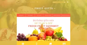 Fresh Fruit Gift Basket PrestaShop Theme - TemplateMonster