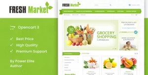 Fresh Market - OpenCart 2 & 3 Responsive Theme