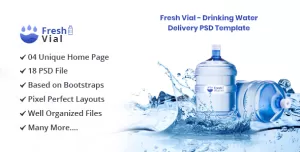 Fresh Vial - Drinking Mineral Water Delivery PSD Template