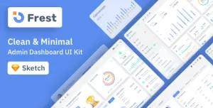 Frest – Admin Dashboard UI Kit Sketch Template