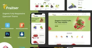 Fruitser - Grocery Store OpenCart Template - TemplateMonster