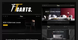 FT CARTS – Furniture Ecommerce PSD Template - TemplateMonster
