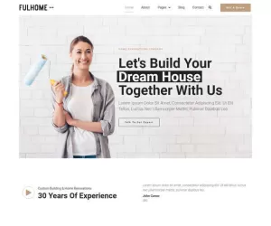 Fulhome - Home Renovations & Repair Company Elementor Pro Template Kit