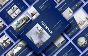 Furnace - Furniture PowerPoint template - TemplateMonster