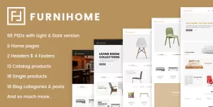 Furnihome - E-Commerce PSD Template for Furniture Store