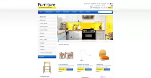 Furniture for Happy Life ZenCart Template - TemplateMonster
