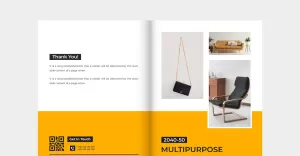 Furniture product sale catalog design - TemplateMonster