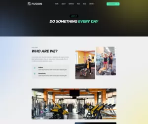 Fusion - Personal Trainer & Fitness Elementor Template Kit