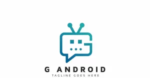 G Android Robot Logo Template