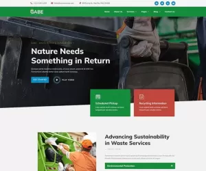 Gabe - Waste Pickup & Management Elementor Template Kit