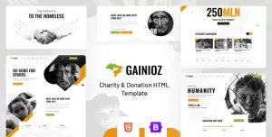 Gainioz - Charity & Donation HTML Template