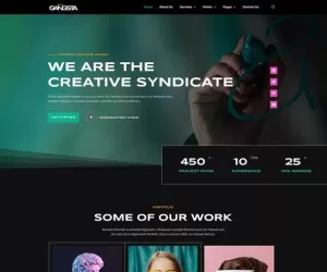 Gangsta - Creative Agency & Portfolio Elementor Template Kit
