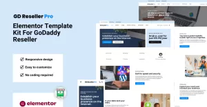 GD Reseller Pro - WordPress Elementor Pro Template Kit For GoDaddy Resellers