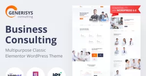 Generisys - Business Consulting Multipurpose Classic WordPress Elementor Theme