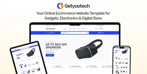 Getyootech - Electronics, Gadgets & Digital Store Site Template.