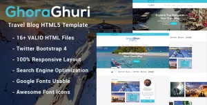 Ghoraghuri Travel Blog HTML Template