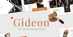 Gideon – Law Consultant PowerPoint Template - TemplateMonster