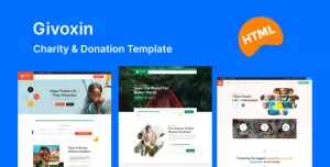 Givoxin - Fundraising & Charity HTML Template