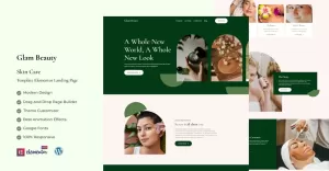 Glam Beauty - Beauty Salon and Spa Elementor Landing Page
