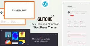 Glitche - CV/Resume Theme