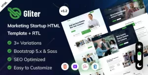 Gliter - Digital Marketing & SEO Agency HTML Template