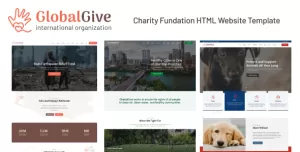 GlobalGive - Charity Foundation HTML template