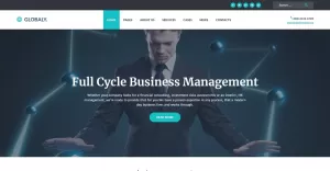 Globalny - Responsywny motyw WordPress w pełnym cyklu zarządzania i doradztwa biznesowego
