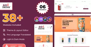 Go Drink – Alcohol, Cocktails – Drink PrestaShop 8.0 Premium Responsive Theme