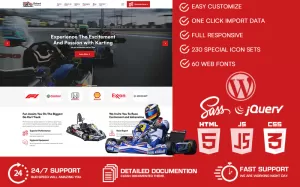 Gokart - Karting Club WordPress Theme - TemplateMonster