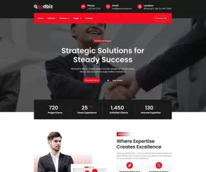 Goodbiz - Business Consulting Elementor Template Kit