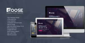 Goose - Responsive Coming Soon Page Template