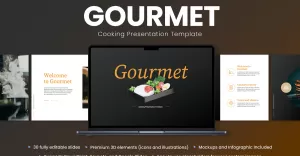 Gourmet Cooking Presentation PowerPoint Template