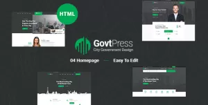 GovtPress - Municipal and Government HTML5 Template