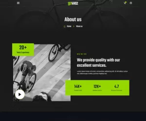 Gowez - WooCommerce Bike Shop & Bike Service Elementor Template Kit