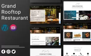 Grand Rooftop Restaurant WordPress Theme - TemplateMonster