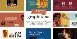 Graphitona - Portfolio Photo Gallery WordPress Theme