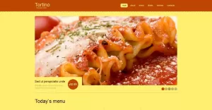 Gratis Italiaans restaurant WordPress-thema en websitesjabloon voor website
